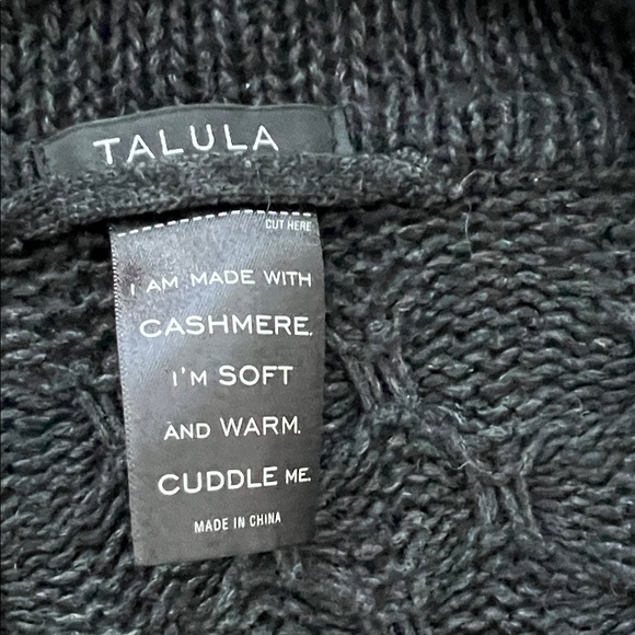 Talula Dark Gray Textured Cardigan - Picture 2 of 2